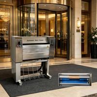 Nettoyeur automatique de tapis de voiture YBZ TJ688, machine à laver les tapis de sol en acier inoxydable avec mousse, équipement de nettoyage haute efficacité 550W