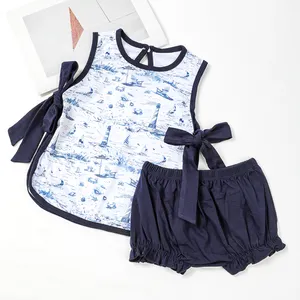 Puresun 2024 Summer new design wholesale baby clothes kids clothing high quality girl dress girl clothing sets