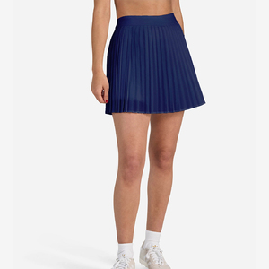 Jupe de tennis plissée brodée de haute qualité personnalisée, confortable, respirante, séchage rapide, tissu en mousseline de soie, golf - Product Image 3