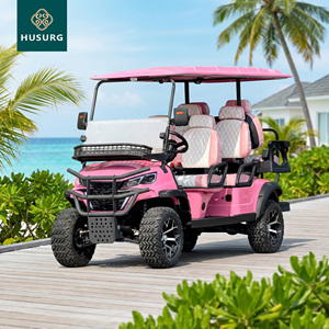Carrello da Golf Elettrico con Luci LED, 3-4 Posti, Certificato CE, Autonomia 90km, per Resort e Parchi, Include Copertura, Specchietti, Kit Riparazione Divot, Funzione Puddle Crossing - Product Image 1