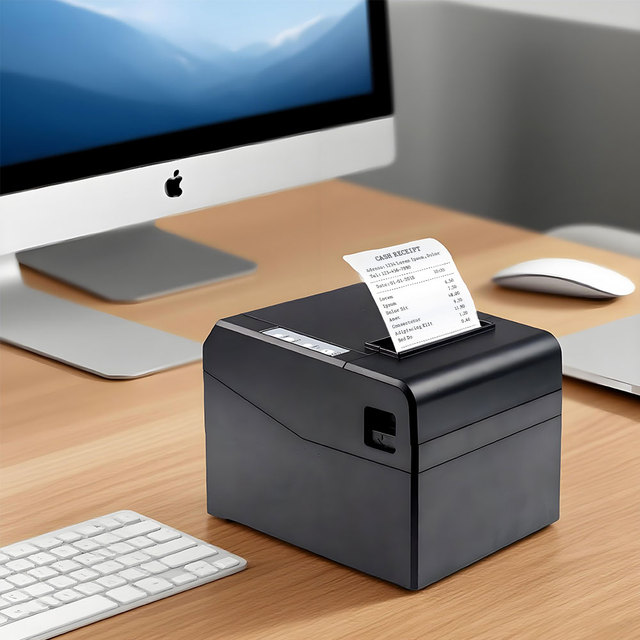 POS-8330 Fast Print 220 Mm/s Thermal Label Printer Receipt Shipping Waybill Logistics Barcode Label Adhesive Printer 80 mm