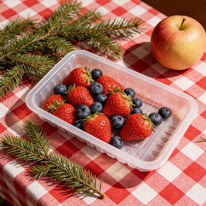 กล่องพลาสติกใส่อาหารแบบใช้แล้วทิ้ง ขายตรงจากโรงงาน สำหรับใส่กลับบ้าน ปิดผนึกแน่น ใช้กับไมโครเวฟได้ แบบกล่องเบนโตะ - Product Image 4