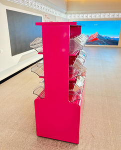 מדף ממתקים ecobox מותאם אישית מדף מזון פלסטיק תערובת פחי אשפה עם פחי מזון עבור חנות - Product Image 5