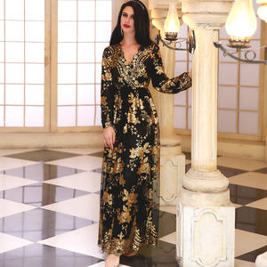 SIPO-vestido musulmán para mujer, ropa de moda de Ramadán, Abaya, musulmán, con encaje, Djellaba, Bertekstur - Product Image 5