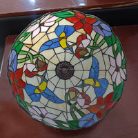 Abat-jour minimaliste de 12 pouces pour lampe en verre teinté, motif oiseau vintage, dimmable, installation facile pour lustres et lampes de table d'intérieur