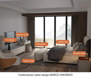 Meubles <span class=keywords><strong>de</strong></span> chambre à coucher modernes lits <span class=keywords><strong>de</strong></span> fantaisie queen <span class=keywords><strong>size</strong></span> en cuir microfibre <span class=keywords><strong>lit</strong></span> <span class=keywords><strong>king</strong></span> <span class=keywords><strong>size</strong></span> en cuir tufté avec boutons - Product Image 6