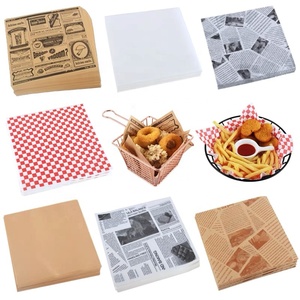 Papel de barbacoa a prueba de grasa, diseño personalizado directo de fábrica, letras <span class=keywords><strong>en</strong></span> inglés, periódico para embalaje de alimentos - Product Image 2