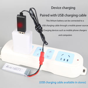 Fabrikneue 721855 3,7V 500mAh 25C wiederaufladbare Li-Polymer-Akkuzelle für RC-Flugzeuge, Helikopter und Drohnen mit Licht & Sound - Product Image 5