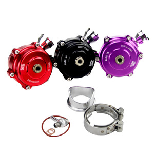 Valve d'échappement universelle TAL 50 mm avec bride V-Band pour amélioration de la performance automobile, en aluminium rouge, noir, violet - Product Image 1