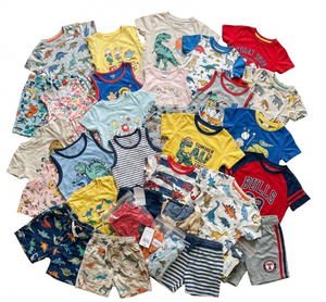 <span class=keywords><strong>Stock</strong></span> di <span class=keywords><strong>abbigliamento</strong></span> estivo per bambini in eccesso dalla fabbrica cinese Fujian - Lotto misto di <span class=keywords><strong>abbigliamento</strong></span> per bambini e bambine di Grado A, senza marchio - Product Image 1