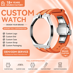 Kit de Modificación de Correa de Silicona y Caja de Acero Inoxidable Compatible con Relojes AP <span class=keywords><strong>Swatch</strong></span> Royal Pop para Hombre y <span class=keywords><strong>Mujer</strong></span> - Product Image 1