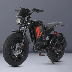 Vélo de montagne à pneus larges 20x4 pouces avec moteur à moyeu sans balais 500W, <span class=keywords><strong>batterie</strong></span> au lithium 48V, cadre en acier au carbone 7 vitesses, freins à disque - Product Image 2
