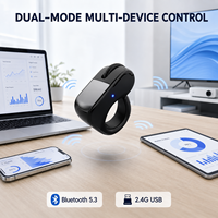 Ratón Inalámbrico de Anillo 5.3, Control Remoto para Presentaciones PPT, Pasador de Páginas para Laptop, Tablet, PC, Receptor USB