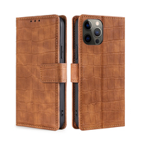 Étui de téléphone portefeuille en cuir PU à texture crocodile Lichicase pour Xiaomi Poco C95 Pro Poco M8x, coque rabattable