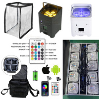 Pro dj RGBWA + UV 6 en 1 batterie sans fil, éclairage de scène, batterie dmx512, lumière led par