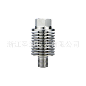เกจวัดแรงดันสแตนเลส วัสดุ 304 พร้อมแผงระบายความร้อนสำหรับเกจวัดแรงดัน - Product Image 3