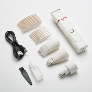Kit de cortaúñas eléctrico inalámbrico 4 en 1 <span class=keywords><strong>para</strong></span> mascotas, juego de cortaúñas USB de bajo ruido <span class=keywords><strong>para</strong></span> perros y gatos, afeitadora segura <span class=keywords><strong>para</strong></span> mascotas alimentada por batería - Product Image 5