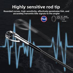 Caña de Pescar CRONY New ADDICTION Ultraligera de Carbono para Principiantes, Universal, de Largo Alcance, Acción Rápida, para Pescar Peces Mandarín y Lubina de Boca Ancha - Product Image 4