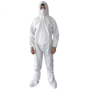 Traje de Protección Personal (EPP) Desechable Tipo 5/6 de Fábrica Junlong, Impermeable, Anticorte, Antiestático, con Capucha Integrada (<span class=keywords><strong>Película</strong></span> de PE Microporosa) - Product Image 2