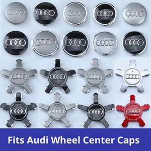 Tapa de Cubo de Rueda para <span class=keywords><strong>Audi</strong></span> A3, A4L, A6L, Q3, Q5L, Q7, A5, A7, Q2L con Cubierta de Marcado Central del Neumático - Product Image 2