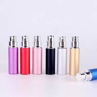 Flacon pulvérisateur de parfum en aluminium 5 ml rechargeable, atomiseur à fine brume, conteneur cosmétique portable de voyage, logo personnalisé
