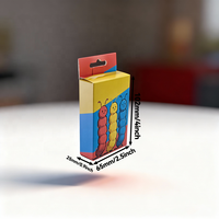 Cajas de exhibición de cinco paneles con ventana transparente para cartuchos desechables de 1 gramo de tu propia marca, 102x65x25mm 4x2.5x0.9 pulgadas