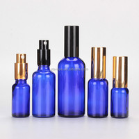 Auf Lager 5ml 10ml 15ml 30ml 50ml 100ml Aluminium Gold/Silber Sprüh pumpe Lotion gefrostet klarer Bernstein Fein nebel Sprüh glasflasche