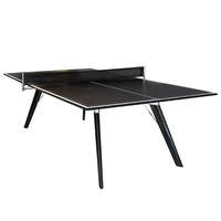 Table de tennis de table en fibre de carbone noire personnalisable Table d'entraînement de match aux normes nationales pour la maison et l'extérieur