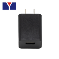 Chargeur USB 5V 1A 2A neuf avec lumière LED, alimentation pour téléphone portable, produits électroniques CCTV, adaptateur de connexion prise US