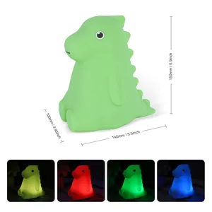 Vendita calda luce notturna carino dinosauro Clap luce per il bambino per soggiorno o camera da letto mobili