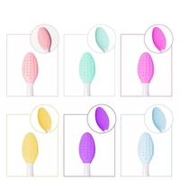 HMU vente en gros marque privée épurateur de lèvres brosse applicateur maquillage exfoliant Silicone points noirs lèvre nez gommage nettoyant brosse