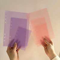 Promotionnel Multi Couleurs Ouverture Latérale Système D'économie D'argent Durable 6 Trous Poche Portefeuille Zipless Enveloppes A6 Enveloppes De Trésorerie