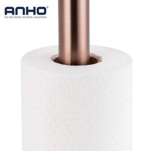 <span class=keywords><strong>Portarotolo</strong></span> da Terra in Oro Rosa, Supporto per Rotolo di <span class=keywords><strong>Carta</strong></span> <span class=keywords><strong>Igienica</strong></span> per Cucina, Bagno, Hotel, Ristorante - Product Image 4