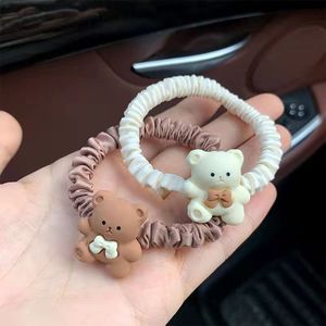 FanYue Cute Bow Bear Scrunchie INS <span class=keywords><strong>Moda</strong></span> Invierno Coletas <span class=keywords><strong>Scrunchies</strong></span> Diademas elásticas <span class=keywords><strong>2022</strong></span> - Product Image 3