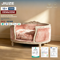Nid pour chat JIUZE, luxe moderne, écologique, en bois massif, canapé pour animaux de compagnie, rembourrage en polyester, petits animaux, toutes saisons, intérieur/extérieur, carton