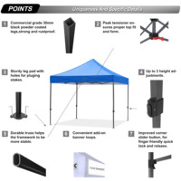 Tente légère en tissu Oxford Ripstop, en alliage d'aluminium, imperméable et écologique, pour le camping en intérieur/extérieur