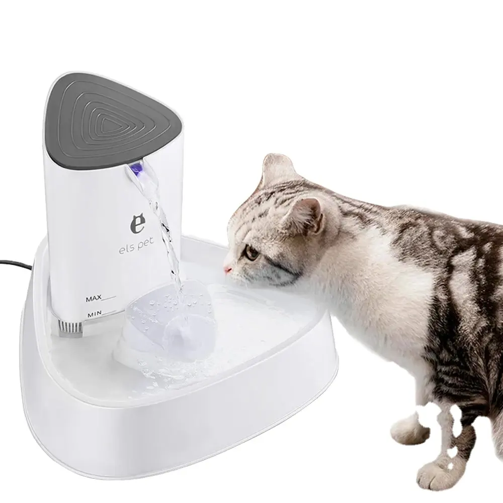 1,5 l ultra leiser automatischer katzentrinkbrunnen led-licht stumm katzen haustiere wasserspender trinknapf mit filter im inneren