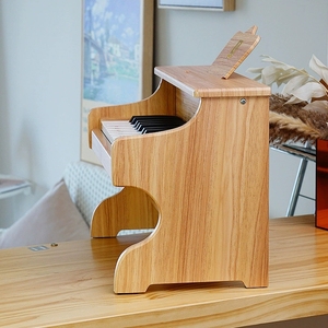 Wholesale Natural Wood Children Mini Piano Portable Wooden <b>Electronic</b> <b>Keyboard</b> Baby Music Enlightenment Toy For Toddler - Product Image 6