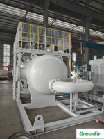 Séparateur gaz-liquide GNL sur skid, unité de liquéfaction et de purification de gaz naturel sur mesure avec réservoir tampon sphérique
