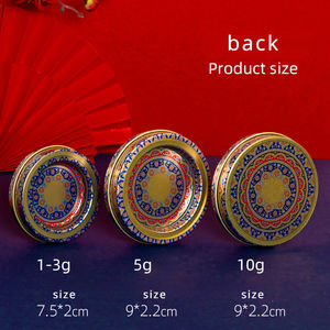 9*2cm Wholesale Empty Round Shape Spice Storage Package Boxes Customize 5g 10g Container for <strong>Saffron</strong> Food <strong>Spanish</strong> Metal Tin Box - Product Image 6