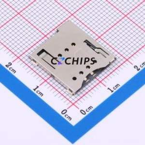 XDSM-1020-0342 SIM Card Connector SMD Connector Self-Return Type Micro SIM Card 1.42mm - Product Image 1