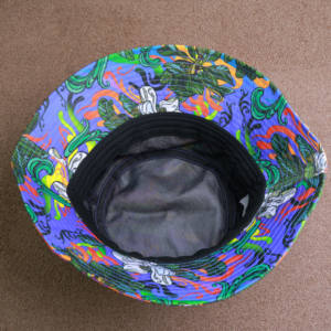 Nouveau rétro chapeau de soleil Hip Hop Style seau chapeau Denim haute qualité fleur <span class=keywords><strong>peinture</strong></span> pêcheur casquette pour hommes femmes décontracté - Product Image 4