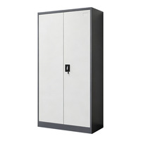 Armoire de classement en acier moderne avec serrure, démontable et résistante à l'humidité pour le rangement de bureau