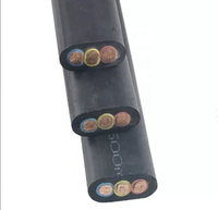 Câble plat pour pompe submersible électrique sous-marine en nitrile, chlorure de polyvinyle, polyéthylène ou caoutchouc, ou câble rond H07VVH6-F/TVVB