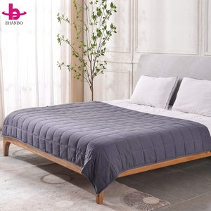 <span class=keywords><strong>Couverture</strong></span> <span class=keywords><strong>lestée</strong></span> personnalisée en polyester et coton pour soulager l'anxiété, <span class=keywords><strong>couverture</strong></span> lourde pour un sommeil profond, vente en gros d'usine - Product Image 1