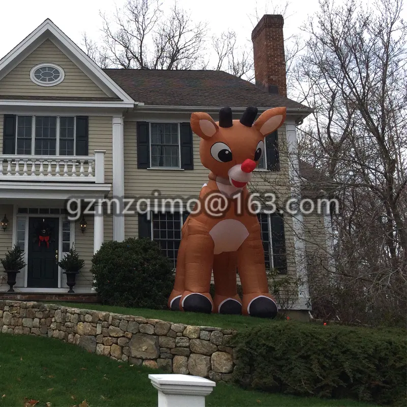 Rudolph die rote Nase Rentier aufblasbar für Outdoor-Display Aufblasbarer Rudolph The Rednosed Reindeer