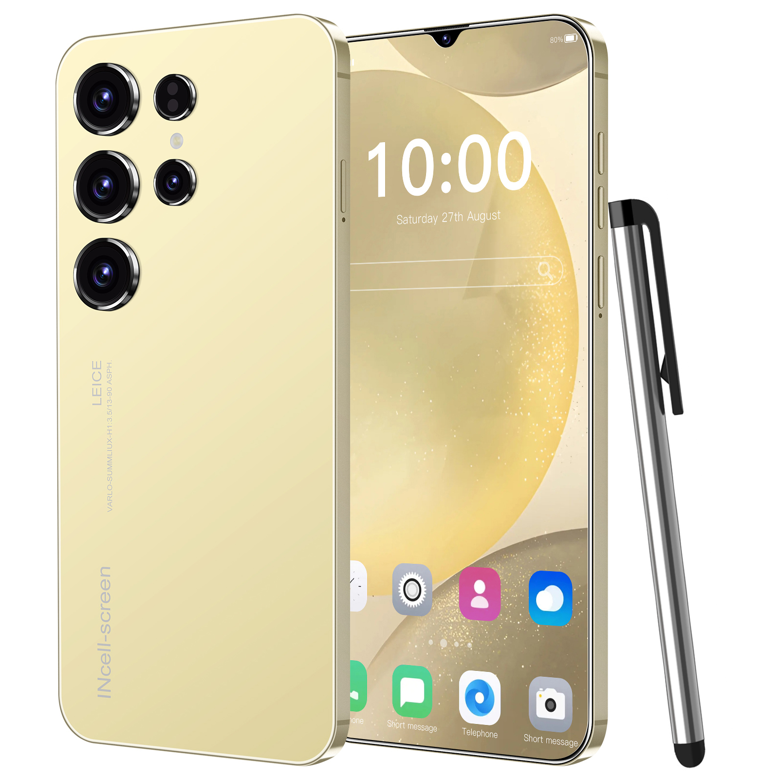 Лидер продаж, 5g смартфон S24 Ультра Телефон 7,3 дюймов Android телефоны разблокированы 16g + 1 ТБ мобильные телефоны 4g 5g
