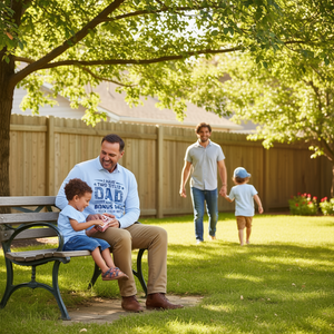 Maglietta a maniche lunghe da uomo Bonus Dad, maglietta regalo per la festa del papà - Product Image 3
