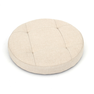 Customized Modern Living Room Furniture Faux Linen <strong>Storage</strong> <strong>Stool</strong> with Wooden Feet - Product Image 6