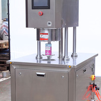 Machine de scellage semi-automatique sous vide à l'azote pour boîtes alimentaires, machine de scellage pour boîtes de conserve de sauce tomate, largement utilisable